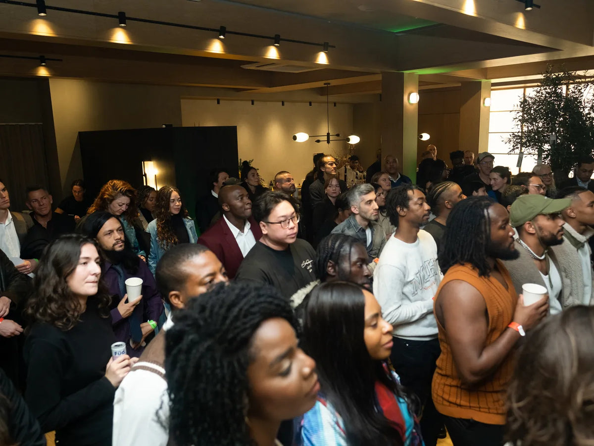 A full room in conversation at a Joyful convening